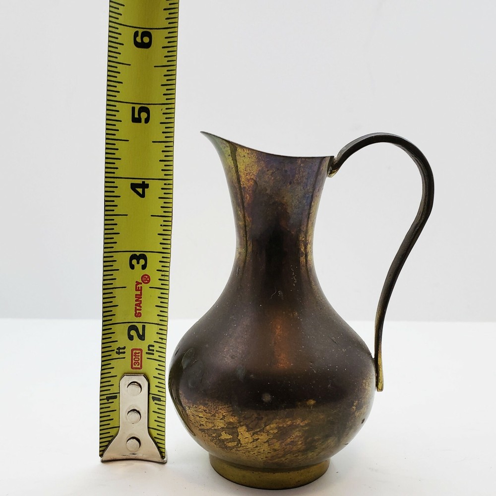 Small Brass Pitcher 4.5" High EUC
