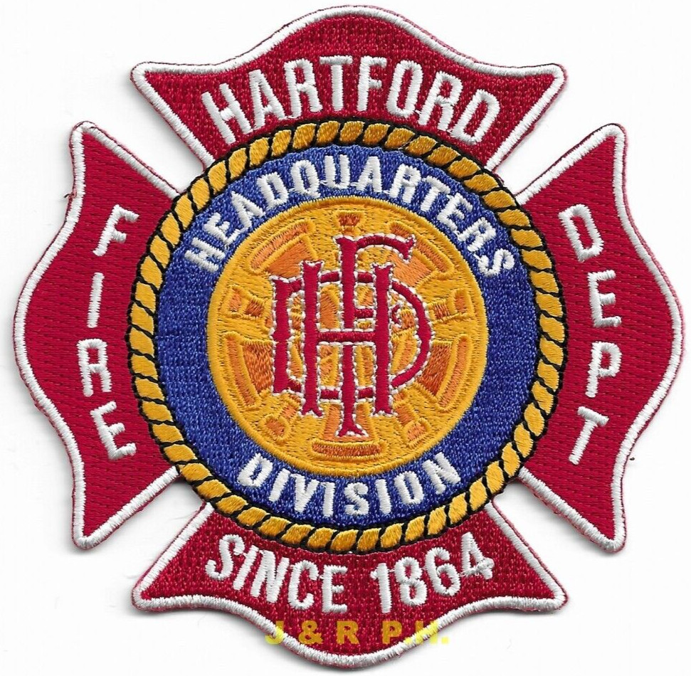 Hartford  Headquarters Fire Division "1864", CT (4" x 4" size) fire patch