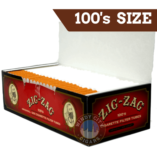 Zig Zag Red 100s Cigarette 200ct Tubes - 5 Boxes