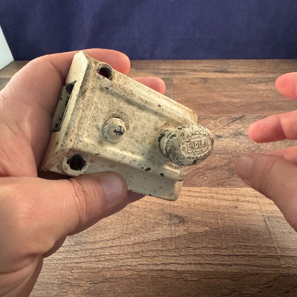 Vintage Eagle Deadbolt Lock GREAT ACTION No Key