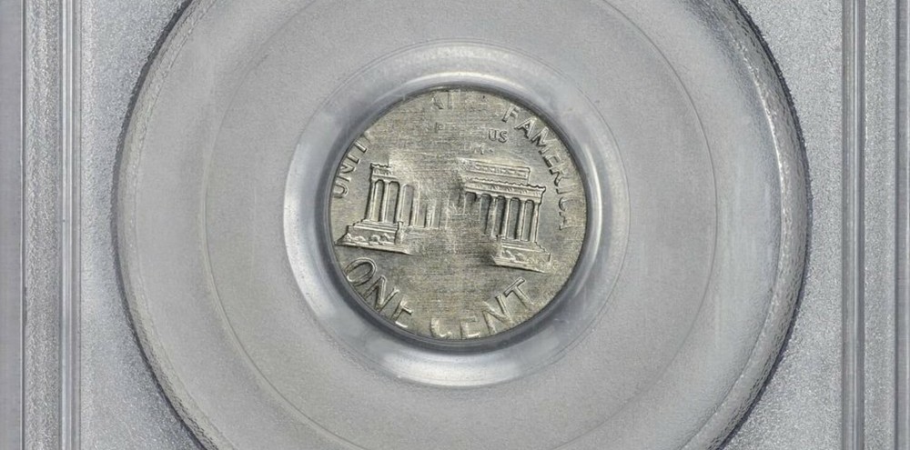 1968 Lincoln Cent Struck on Canada 10 Cents Planchet PCGS MS-62. Mint Error