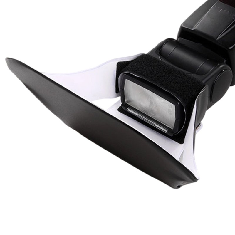 Flash Diffuser Softener Reduces Harsh Shadows for Studio Portrait Photography
