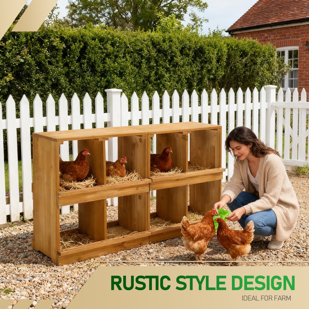 Nesting Boxes for Chickens, Wooden Chicken Nesting Box, Laying Eggs Nest Box
