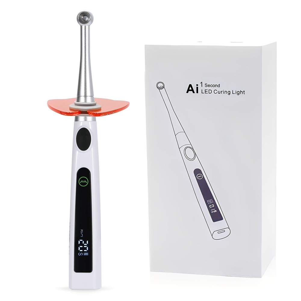 Dental LED Light Cure Lamp Cordless 1 Second Fast Curing Light 4 Modes