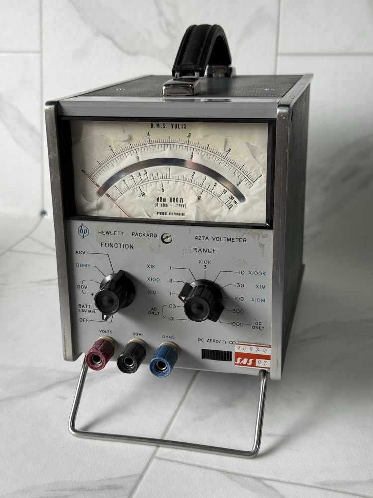 Hewlett Packer Voltmeter 427a Missing Power Cord - Unattested  Vintage