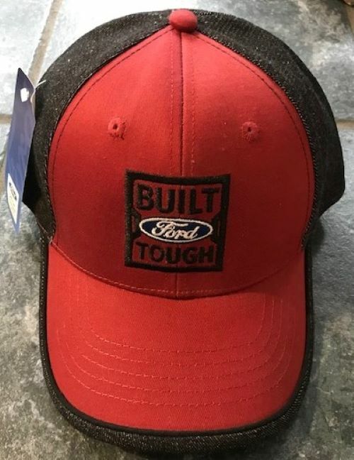 Ford Built Tough Cap - Red and Black - New