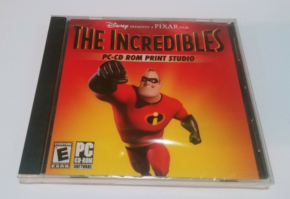 NEW The Incredibles PC-CD ROM Print Studio (PC, 2005, Disney Interactive)