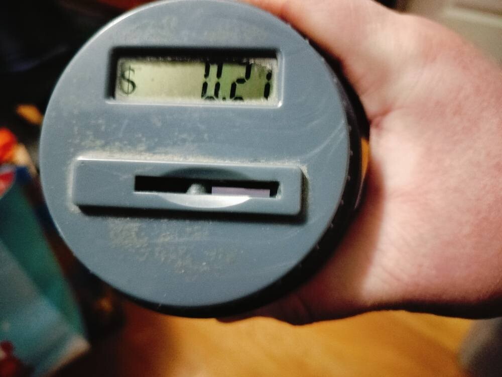 Small coin counter bucket