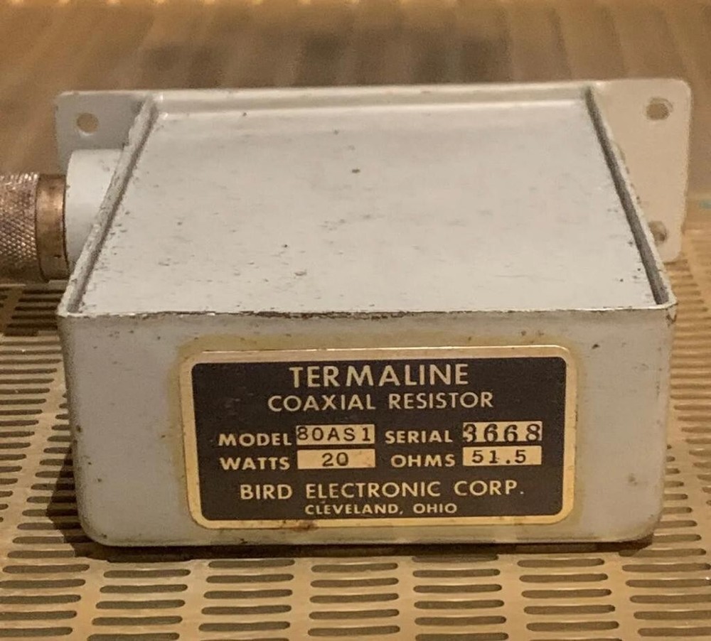 Bird Termaline Coaxial Load Resistor Model 80AS1