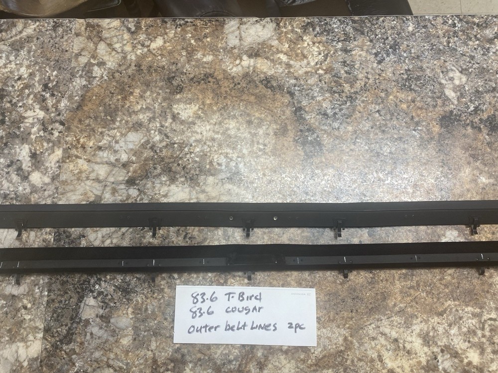 Thunderbird-Cougar  Outer Window Beltline Weatherstripping.  83-6  Without Vent