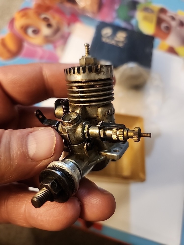 OS Max 10 R/C Model Airplane Glow Engine With Box And Paperwork