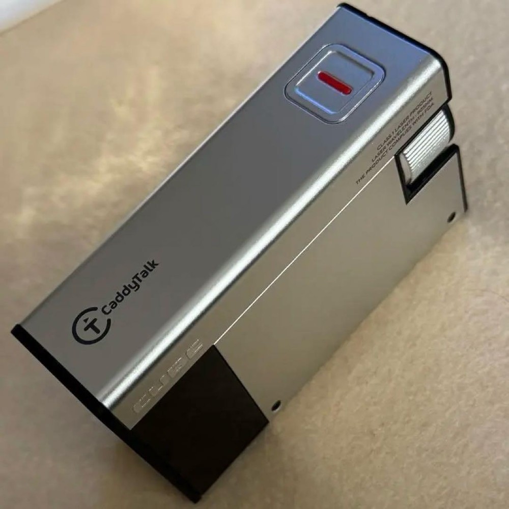 Golfzon CaddyTalk Cube Golf Rangefinder Silver with USB Cable & White Case