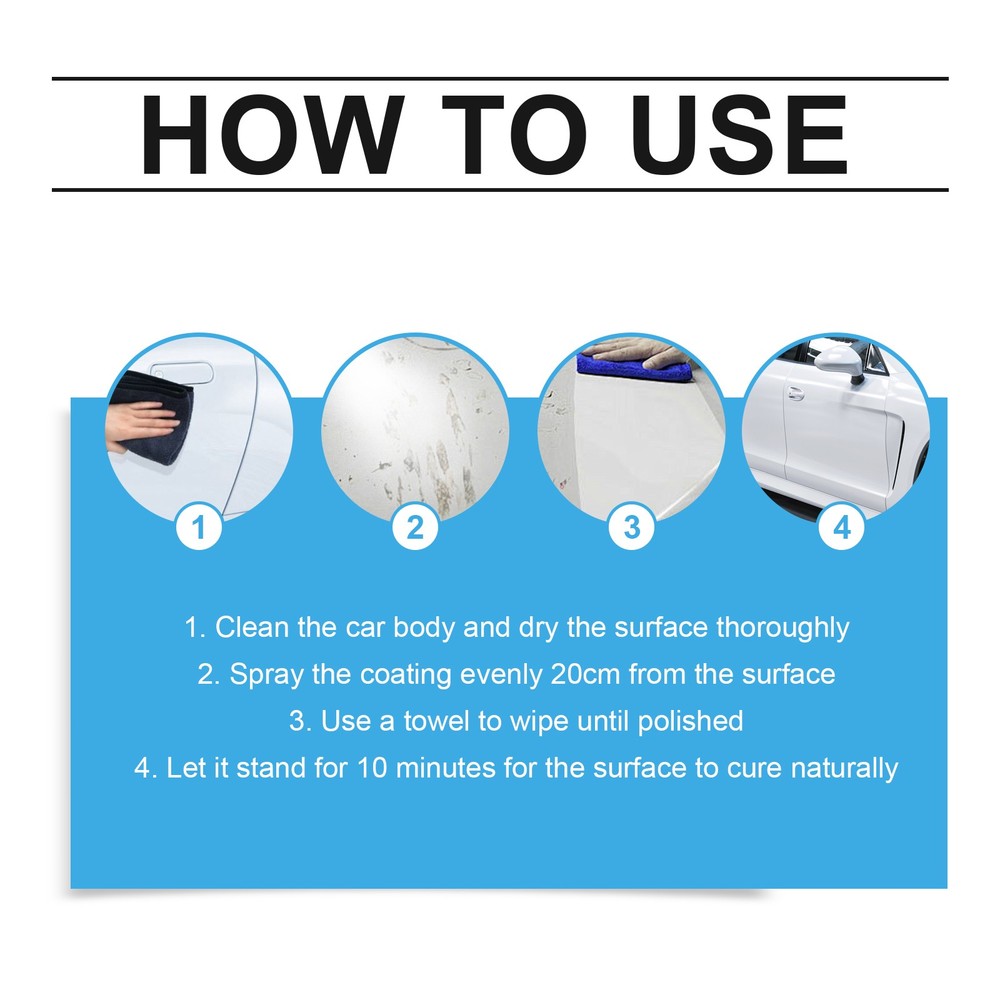 Automotive Multi-Functional Coating Spray Car Quick Effect Coating Agent