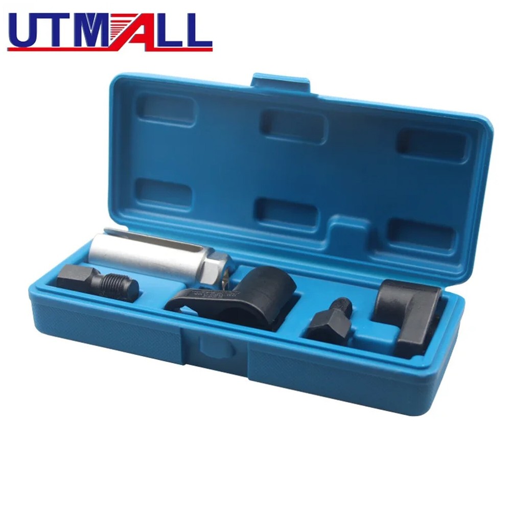 5Pc Auto Oxygen Sensor Thread Chaser Socket Vacuum Tool Remover Installer Set