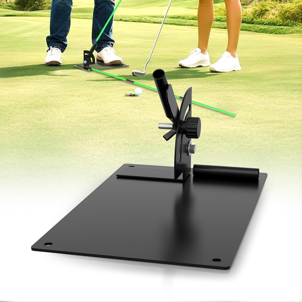 Golf Alignment Stick Angle Holder - Adjustable Swing Plane Golf Training Aid,