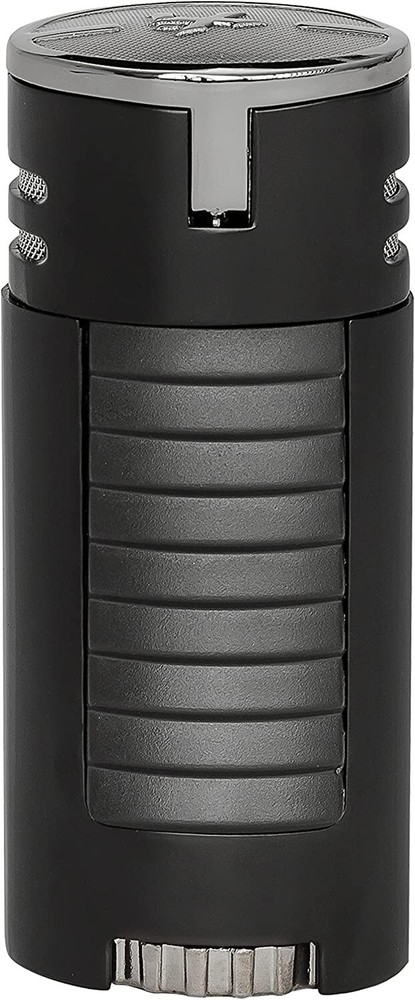 Xikar High Performance HP4 Diamond Quad Flame Cigar Lighter, Matte Black