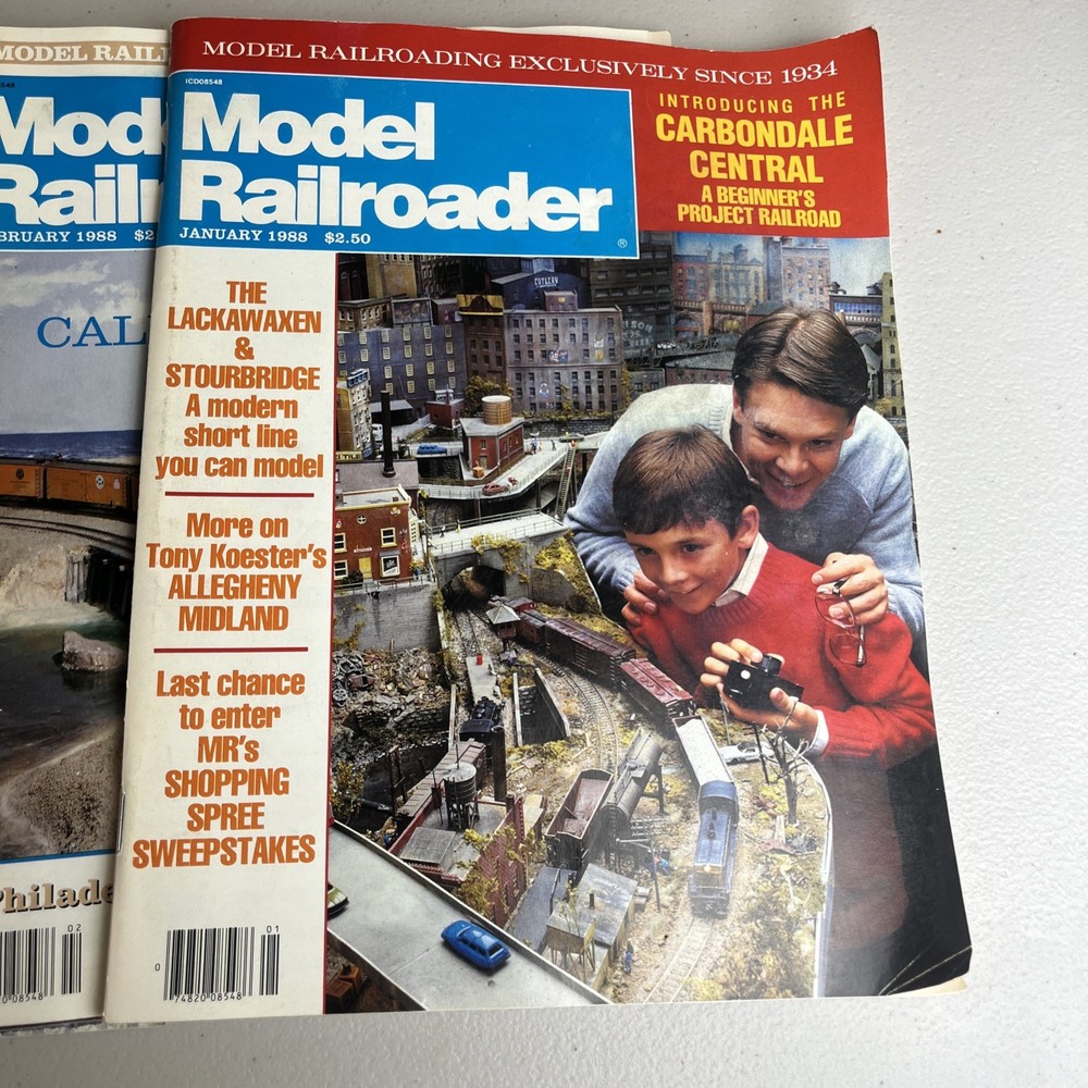 Model Railroader Magazine 1987 & 1988 19 Issues Hobby Train Locomotive Assorted