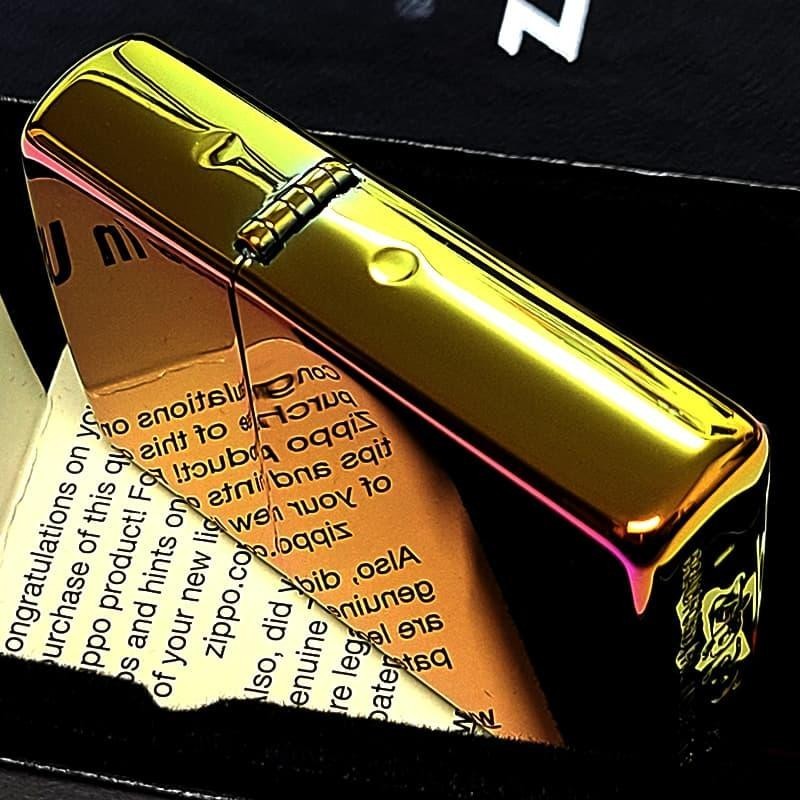 Zippo Aurora Titanium Coated Etched Engraving Regular Lighter
