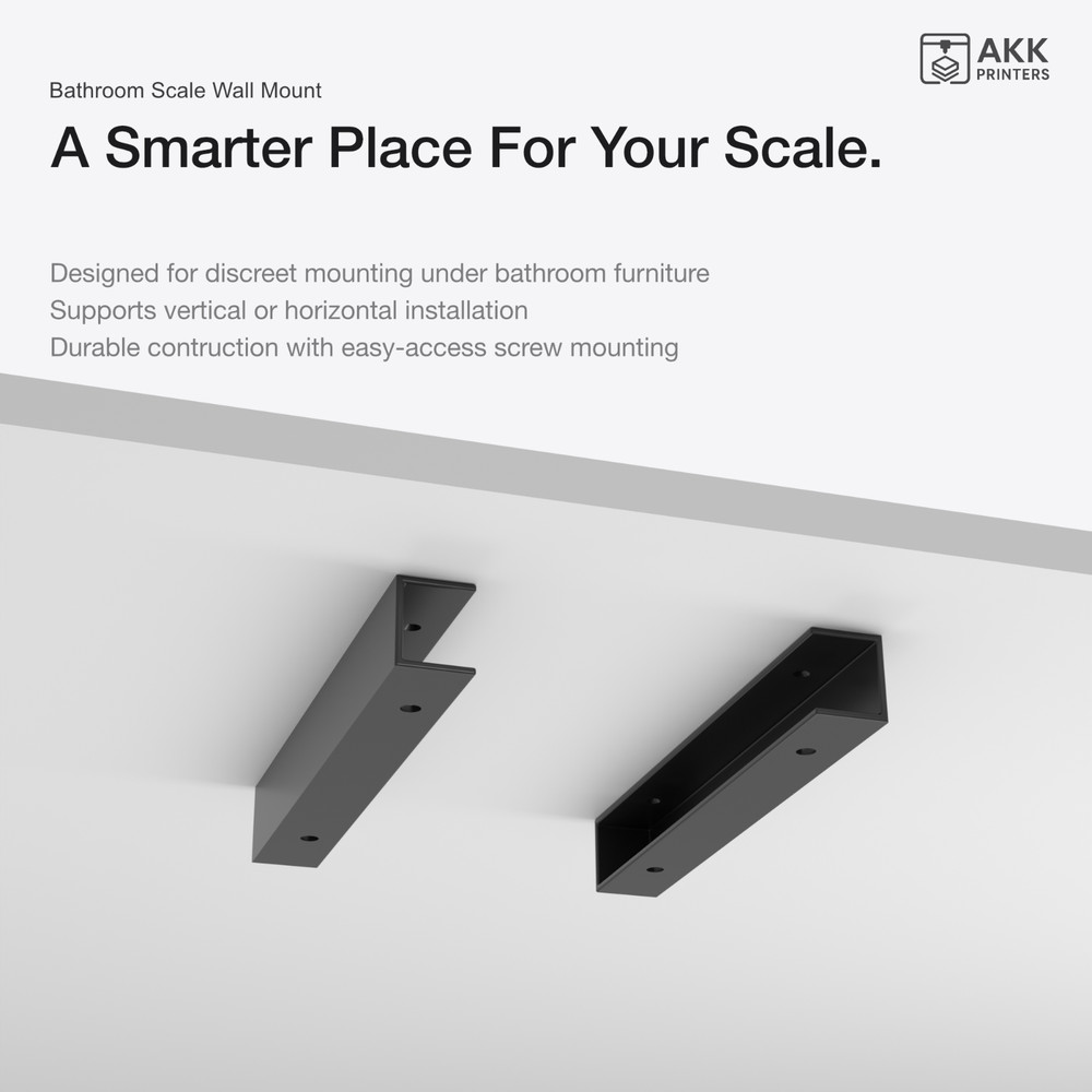 Bathroom Scale Wall Mount - Black