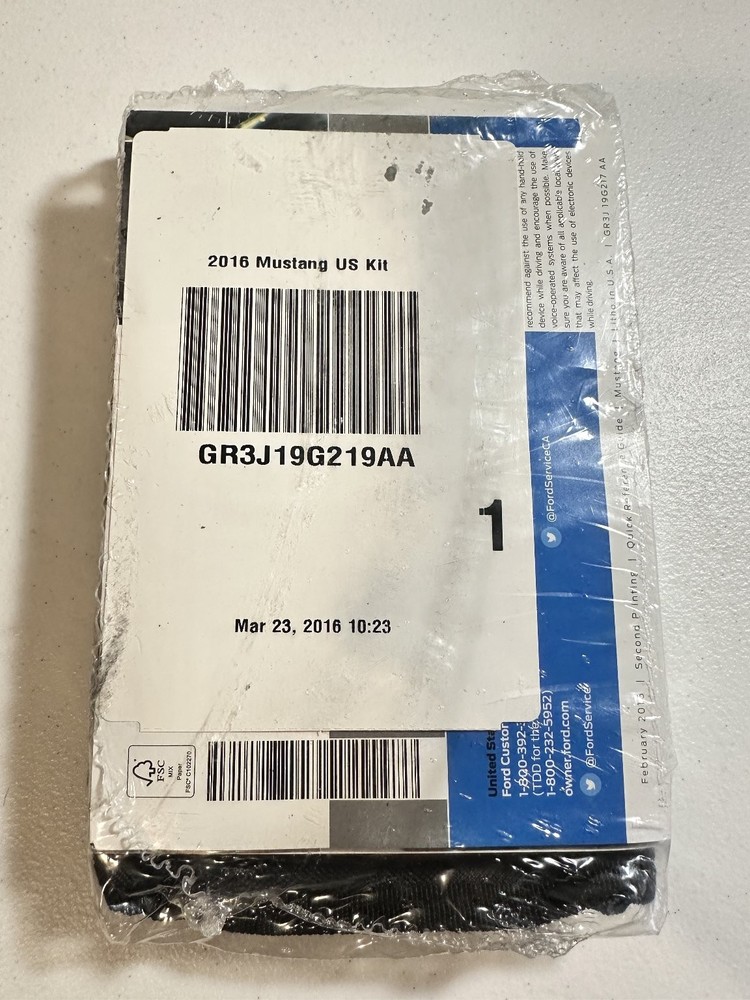 2016 Ford Mustang Owners Manual Set OEM