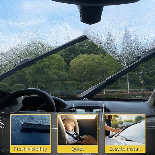 18''+18'' Front Windshield Wiper Blades Compatible with 2000-2011 Ford Ranger