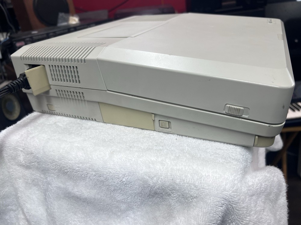 Vintage NEC ProSpeed 386SX Portable Computer Powers On