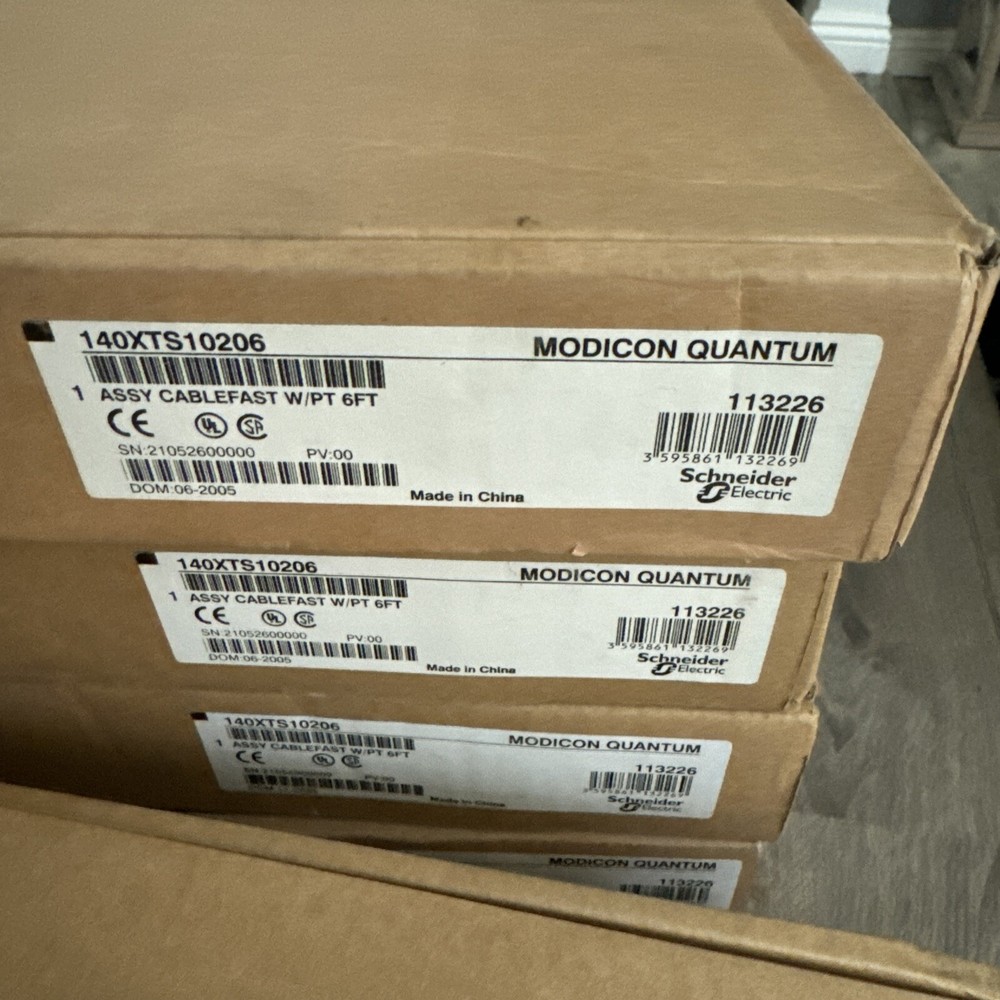 Surplus Open Schneider Electric 140XTS10206 Modicon Quantum CableFast PT Qty