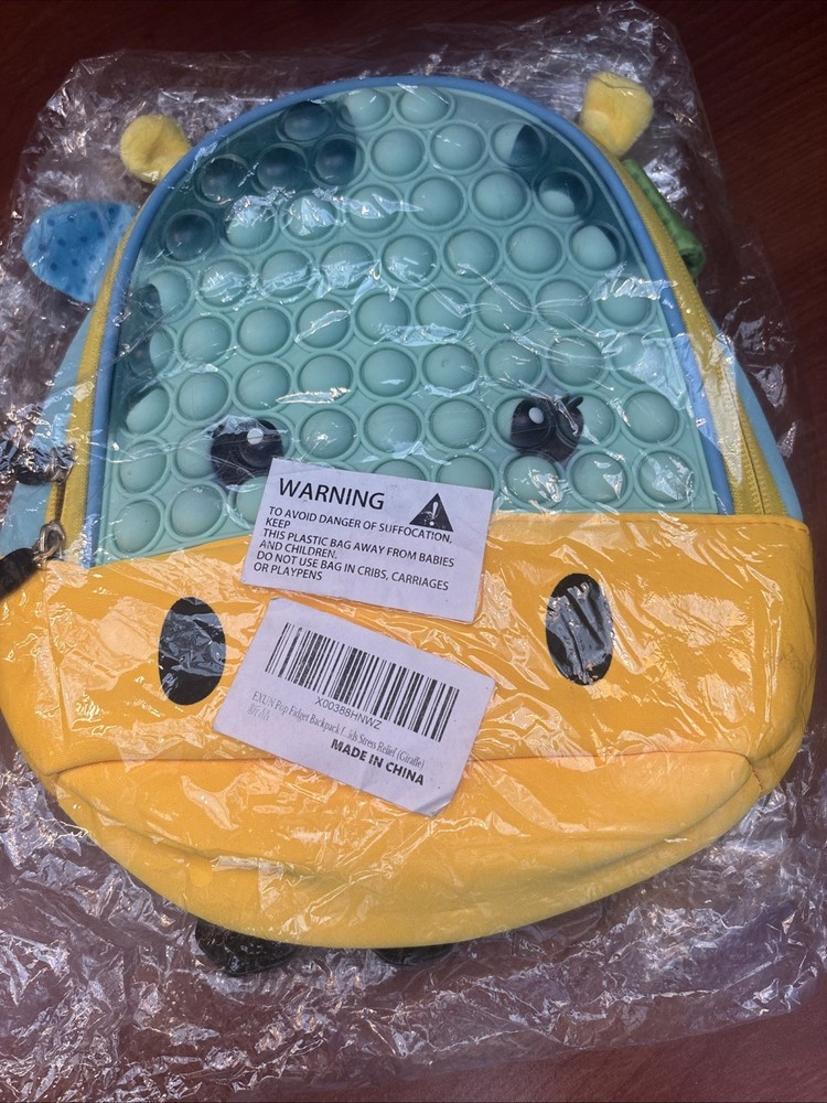 NEW Giraffe Backpack Pop-it Stress Relief Fidget Backpack Great Gift Idea