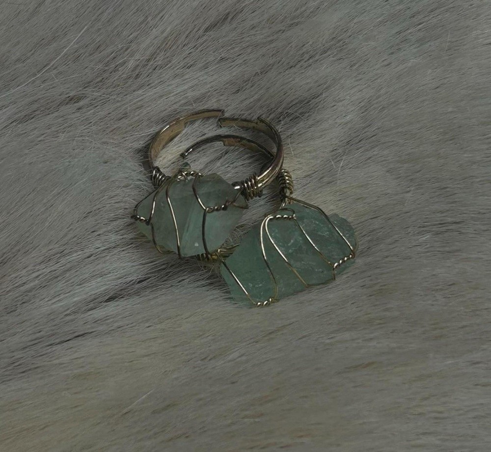 Gold Wire Wrapped Gemstone Rings