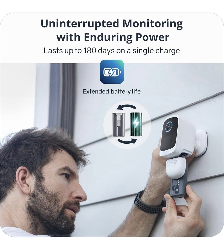Add- on Wireless Security Camera(Works with Hub Only), 4K UHD