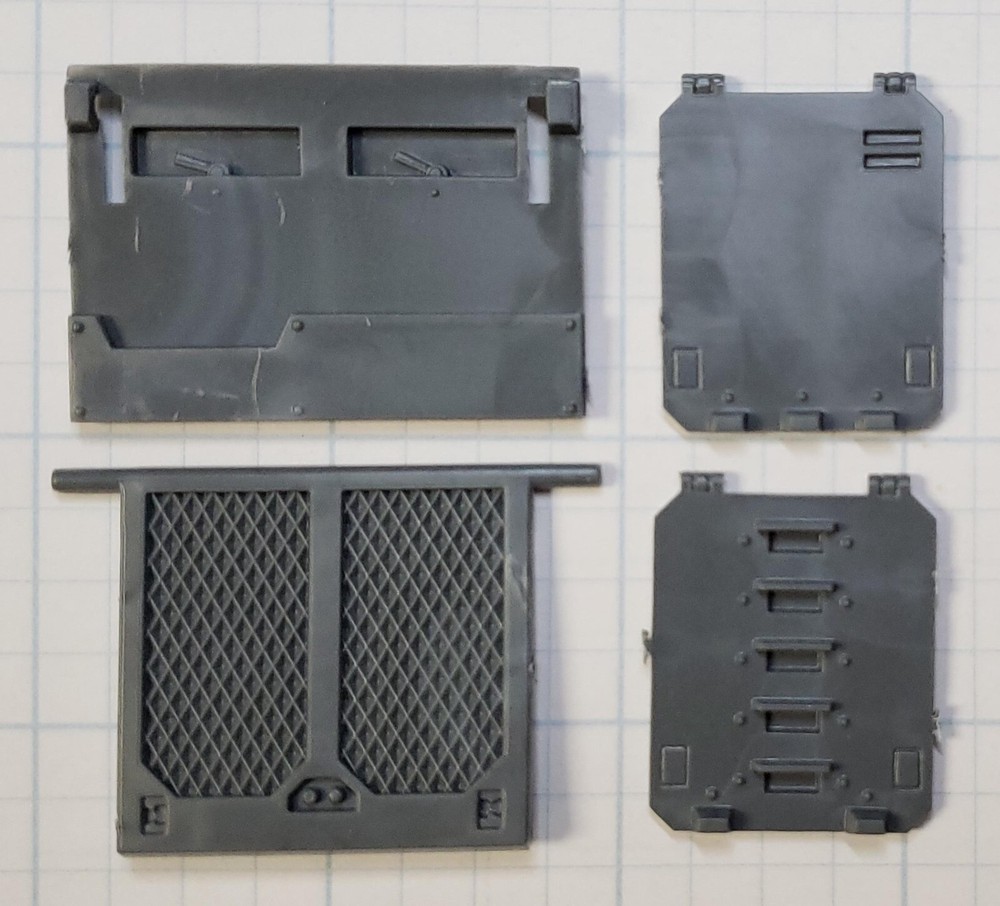 Warhammer 40k Space Marine Bits Rhino  Front Armor, Side & Back Doors BRC