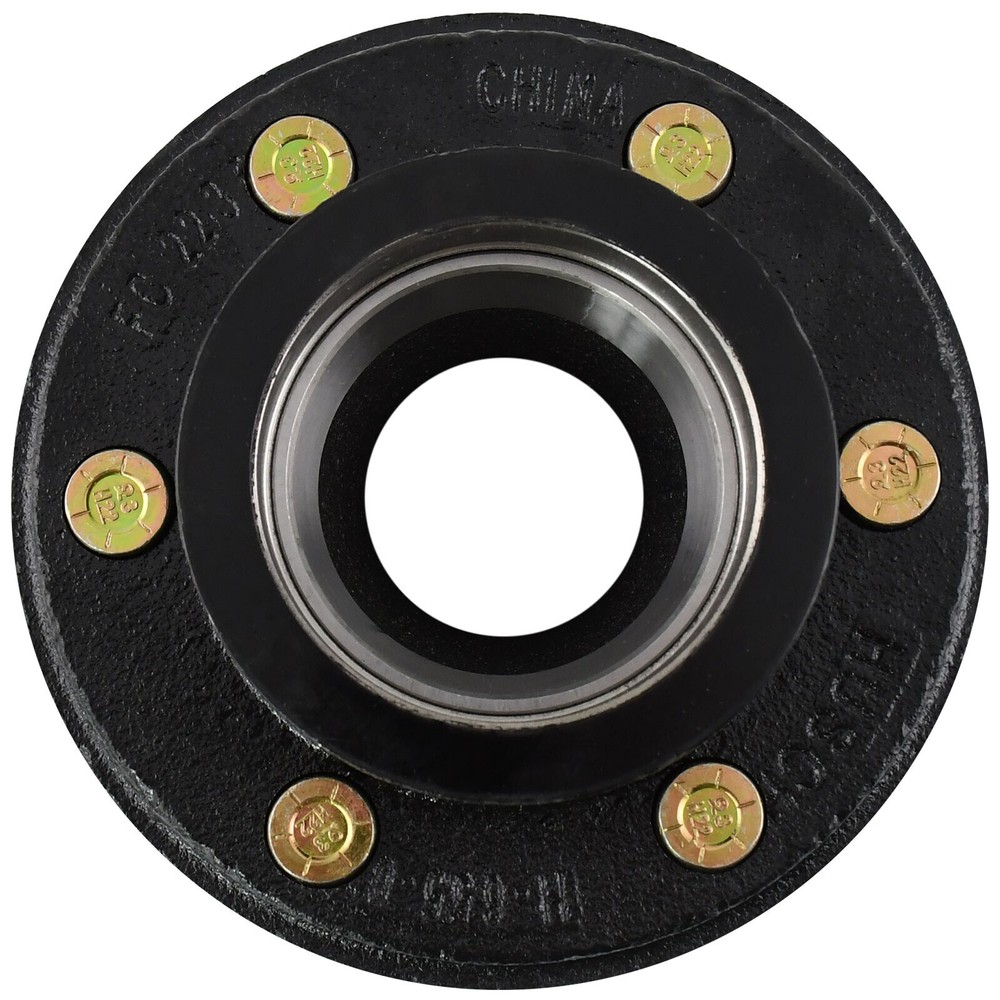 4pcs Trailer Hubs Convert Mobile Home with Bearings 6000# 6 Lug 6x5.5 Idler Axle