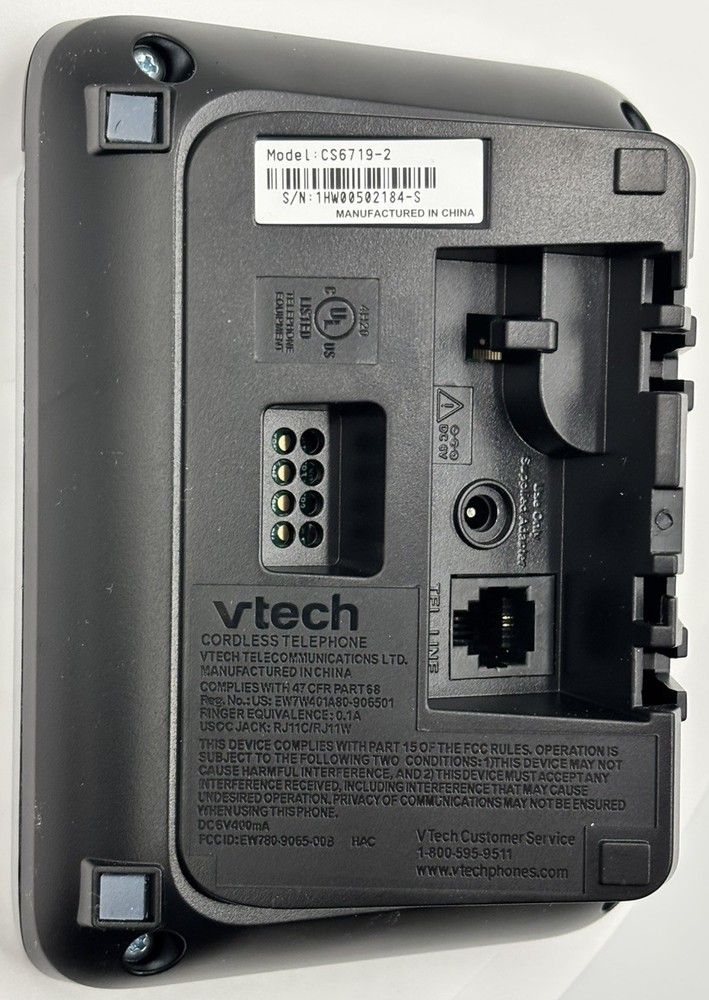 VTech • CS6719-2 • DECT 6.0 Cordless Phone • 2 Handset • Black • Open Box