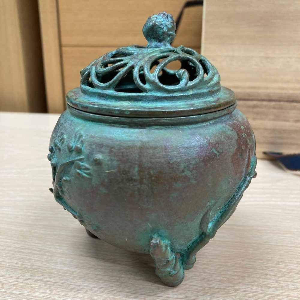 Tkok Copperware Incense Burner, Cast Copper, High-quality, Unused