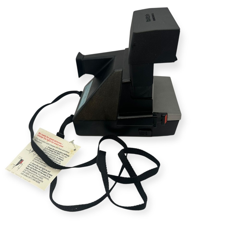 Vintage Polaroid Sun600 LMS Instant Camera With Strap
