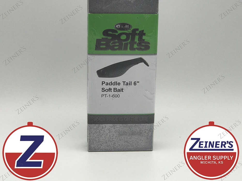 96021 New Do It Essential Series 6" Paddle Tail Soft Plastic Injection Mold