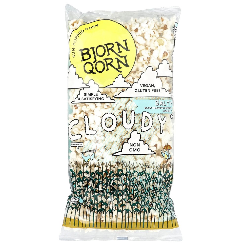 Sun-Popped Corn, Cloudy Salty, 3 oz (85 g)