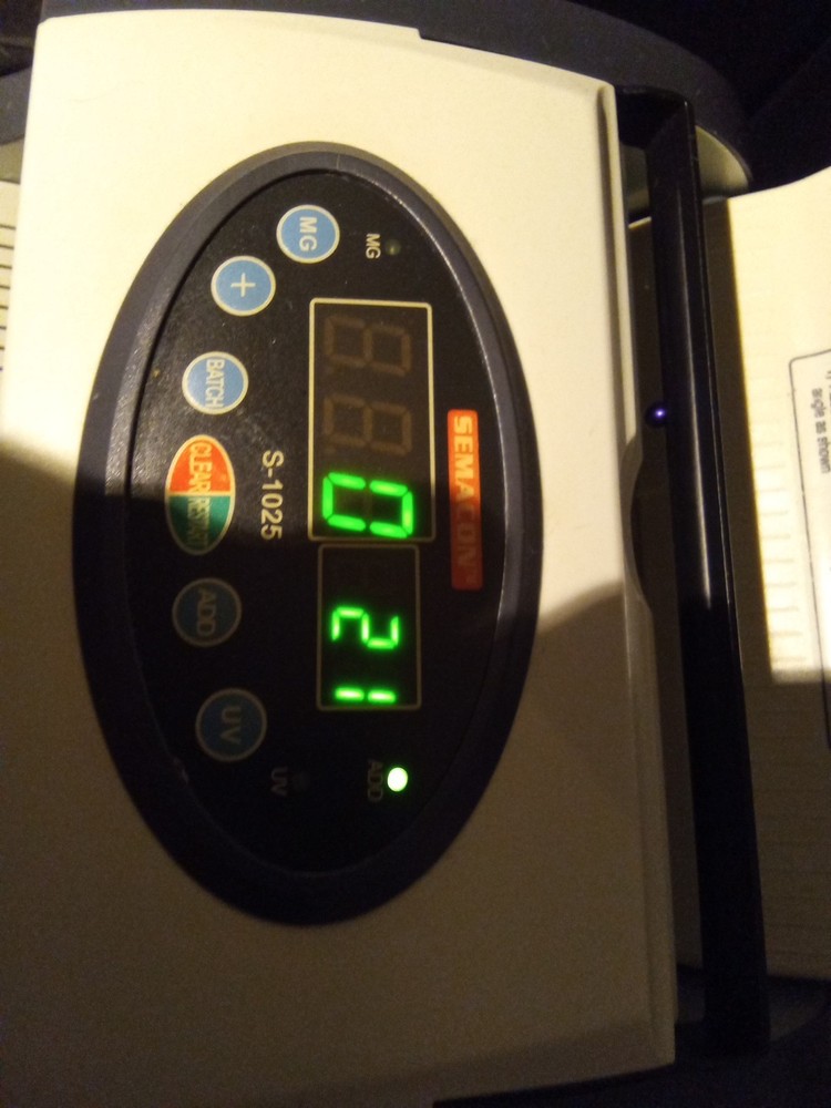 Semacon S-1025 Mini Series Compact Bill Counter