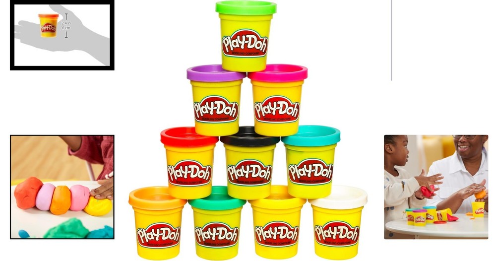 Imagination Unleashed: Play Doh 10-Pack Non-Toxic Modeling Compound for Ages 2+