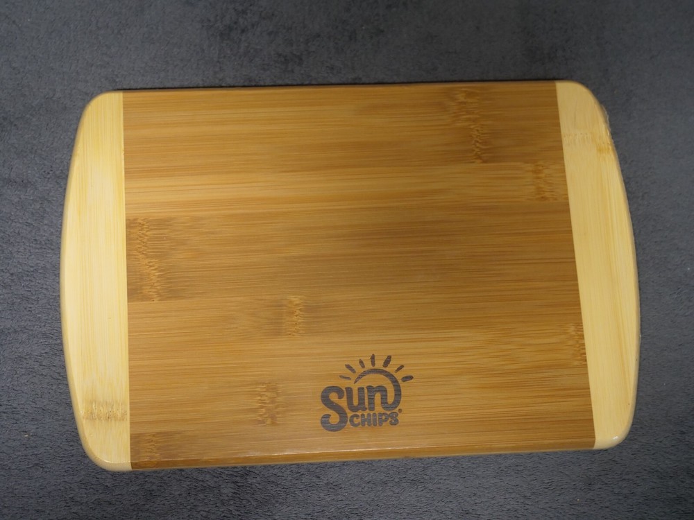 SUN Chips Bamboo Kitchen Cutting Board - Wood Chopping Board 12"