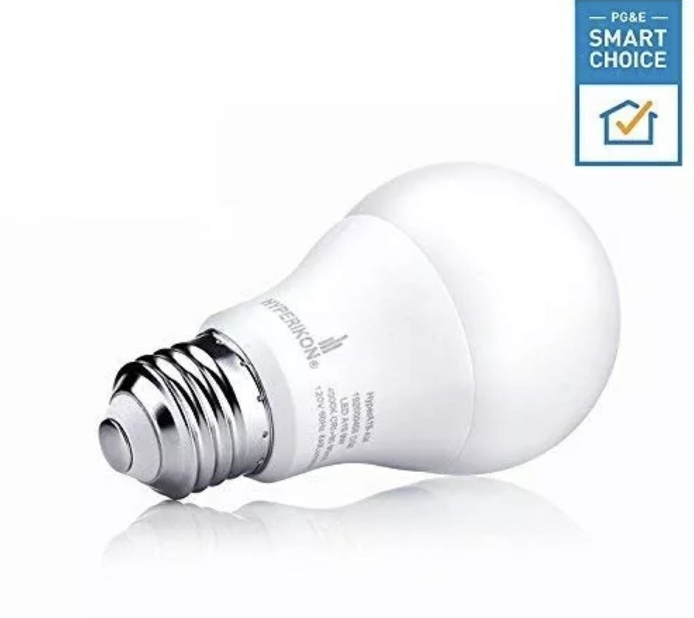 Hyperikon Dimmable LED Light Bulbs A19 9W=60W 3000K E26 - 4 Pack