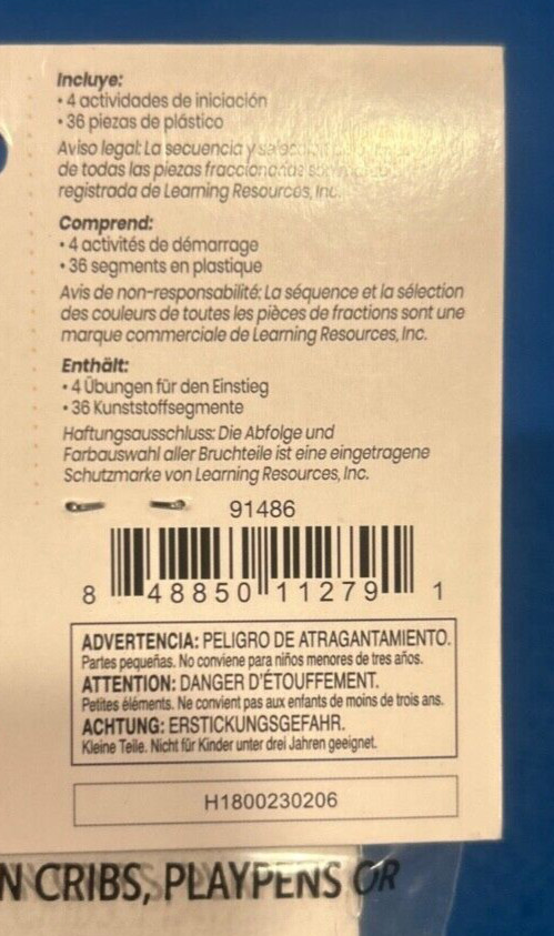 Hand2Mind Rainbow Angle Circles Visual Geometry 36 Pieces, 4 Activities, Plastic