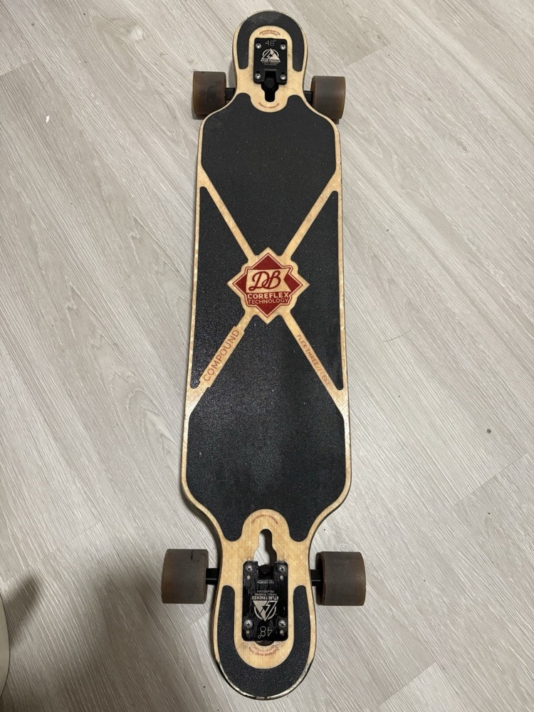 db coreflex compound technology flex three 48 in drop through complete longboard