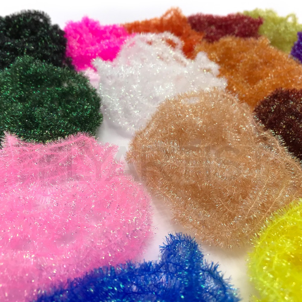 KRYSTAL FLASH CHENILLE - Standard or Medium - Hareline Fly Tying & Jig Material