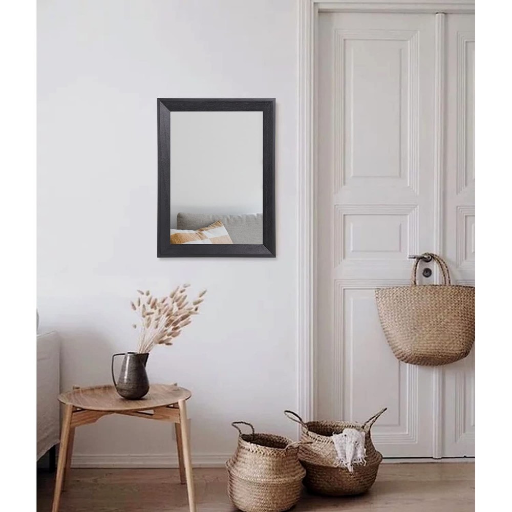 Wall Mirror Black Rectangle Mirrors for Wall with Wood Framed Decorative for ...