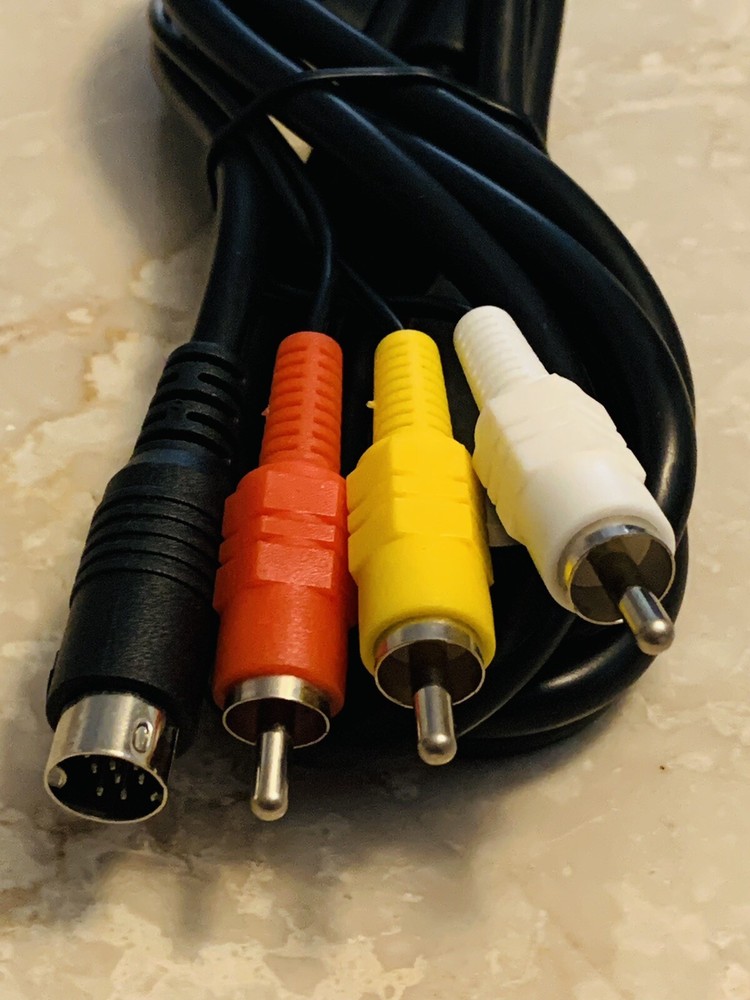 RCA Composite AV 6FT Cable for SEGA Genesis 2 & 3