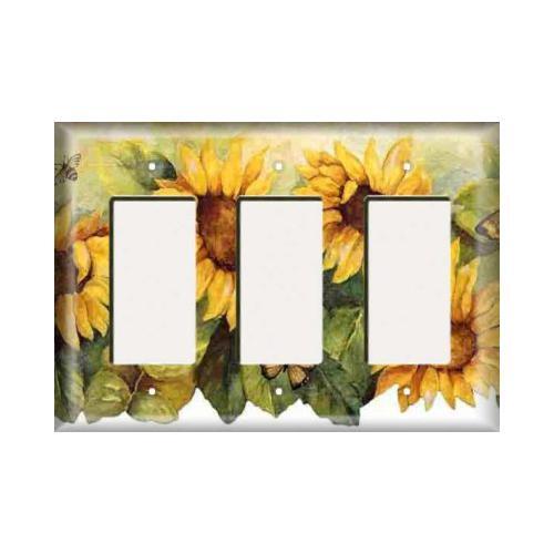 SnazzySwitch Sunflower Decorative Light Switch Plate Cover