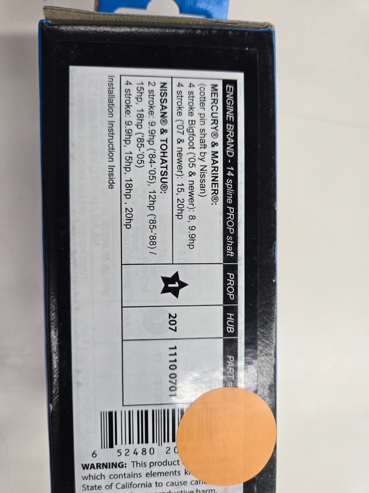 TURNING POINT PROPELLER HUB KIT 207 11100701
