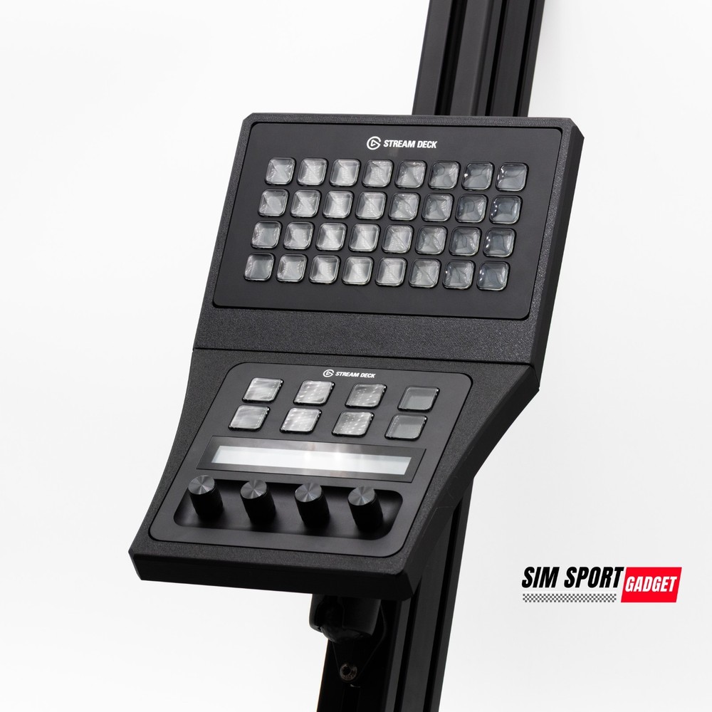 Stream Deck XL + Plus Combo Console Mount for Sim Racing Rig | Flight Rig |