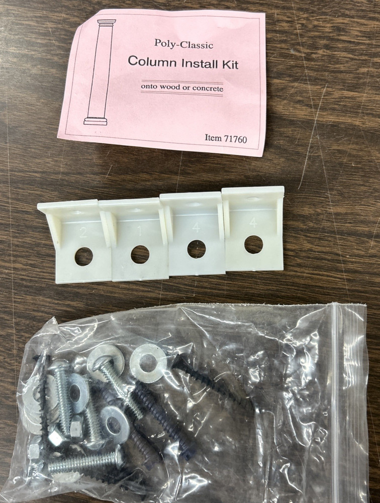 Poly-Classic Column Installation onto Wood or Concrete